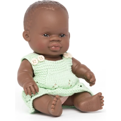 Afbeelding van Miniland Afrikaans Meisje Gekleed 21 cm