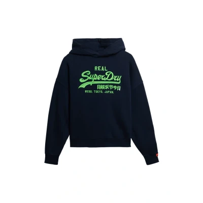 Afbeelding van Superdry Hoodie, Dames, Maat: 34, Nautical navy