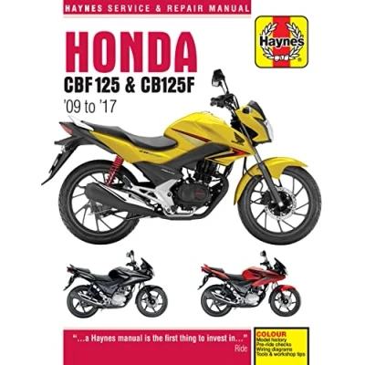 Afbeelding van Honda CBF125 (09 17) Haynes Repair Manual