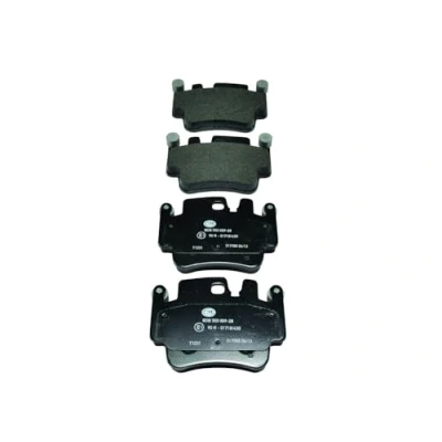 Afbeelding van HELLA 8DB 355 009 281 Remblokkenset Geschikt voor slijtage waarschuwingscontact PORSCHE: 911 Coupe, Boxster, Convertible