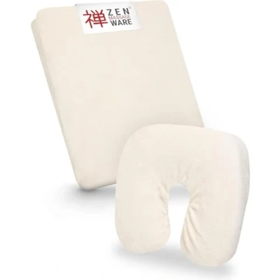 Afbeelding van Zen Hoes voor massagetafels en hoofdsteunen Hoeslaken van zachte badstof cosmetische, therapeutische behandelingstafel Ligstoelovertrek wasbaar op 60 C Accessoire