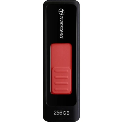 Afbeelding van Transcend TS256GJF760 USB stick Retail 256 GB Zwart/rood 3.2 Gen 1 (USB 3.0)