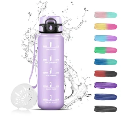 Afbeelding van Sportfles 500 ml voor kinderen, volwassenen, sportschool, werk, school, yoga, kantoor, wandelen,