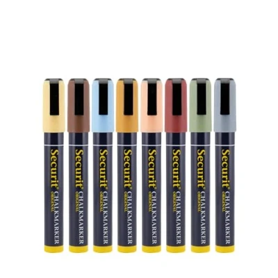 Afbeelding van Securit set wisbare krijtstiften 6mm (8 stuks)