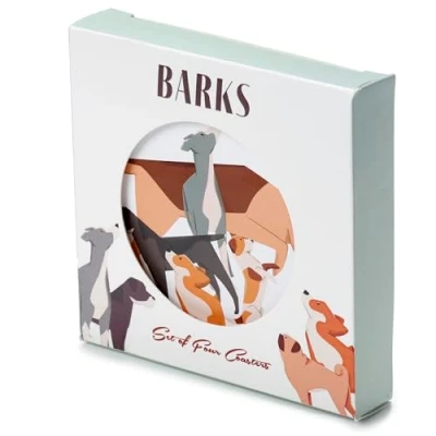 Afbeelding van Onderzetters Barks Hond Set 4 10cm