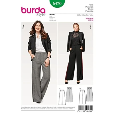 Afbeelding van Burda Naaipatroon 6470 Broek in variaties
