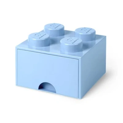 Afbeelding van LEGO® Opbergbox met Lade Lichtblauw 25 x 18 cm
