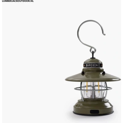 Afbeelding van Barebones Mini Edison Lantaarn Olive Groen Verlichting Oplaadbaar