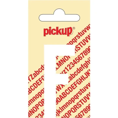 Afbeelding van Plakletter Nobel Sticker witte letter F amsterdam Pickup