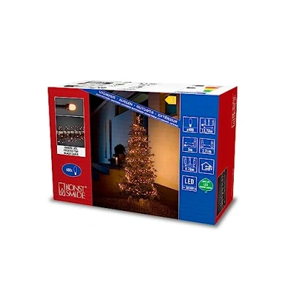 Afbeelding van Konstsmide Party Kerstverlichting LED lichtslinger 8,78 M 400 X 0,015W Incl. IP44 2100K Zwart