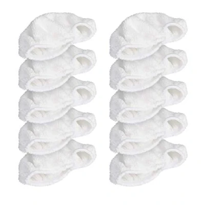 Afbeelding van Navaris microvezelpads voor stoomreiniger Set van 10 vervangende doeken handstomer 49454 Wasbare doekjes vloer en wand reiniging