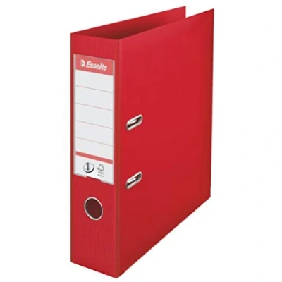 Afbeelding van Esselte Ordner A4 met hendel, rood, rugbreedte 72 mm, kunststof, 811330