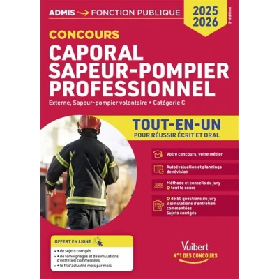 Image de Concours Caporal Sapeur pompier professionnel Tout en un Catégorie C