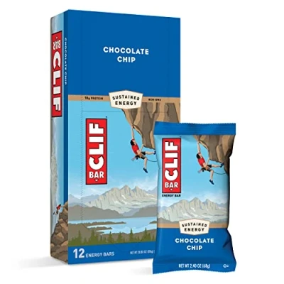 Afbeelding van Clif Bar Doos met 12 biologische energierepen, chocoladechips