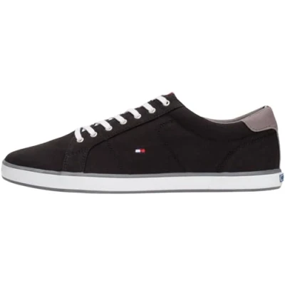 Image de Tommy Hilfiger H2285arlow 1d Fm0fm00596 Homme Baskets vulcanisées, Noir Black, 48 EU