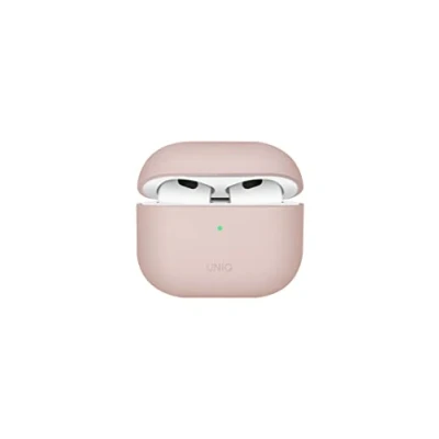 Afbeelding van Uniq Hoesje siliconen Geschikt voor AirPods 3 (2021) Lino Hybrid Liquid Silicone Case roze