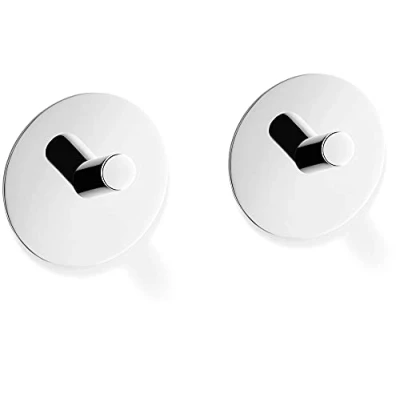 Afbeelding van Zack Duplo handdoekhaak rond HG zelfklevend set/2