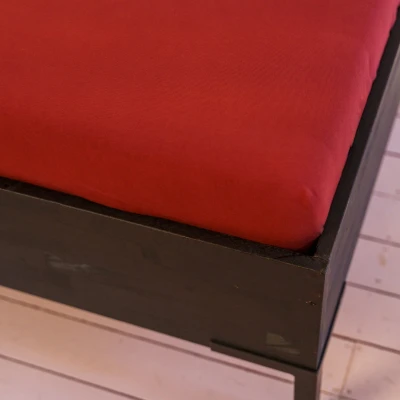 Afbeelding van Kayori Saiko Topperhoeslaken Rood 180 200/200 220 (Kleur: Rood)