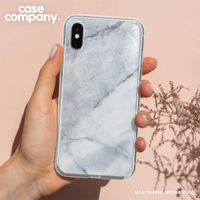 Afbeelding van Case Company® hoesje geschikt voor Xiaomi 13 Witte marmer Soft Cover Telefoonhoesje Bescherming aan alle Kanten en Schermrand