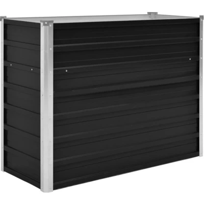 Afbeelding van Plantenbak verhoogd 100x40x77 cm gegalvaniseerd staal antraciet