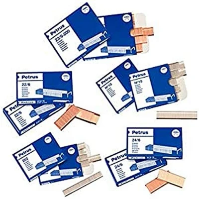 Afbeelding van Petrus nietjes, 70 vellen, lengte 10 mm, 1000 model 26 (23/10), 55719