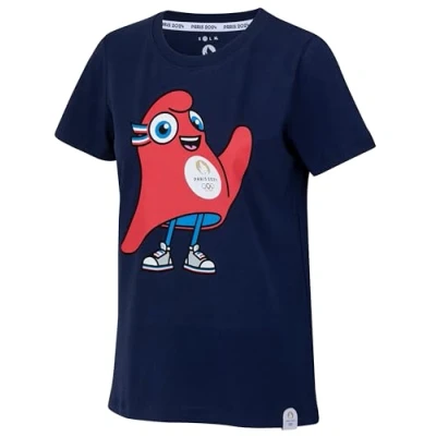 Afbeelding van PARIS 2024 JO Officiële collectie Olympische Spelen Dames T shirt, Wit.