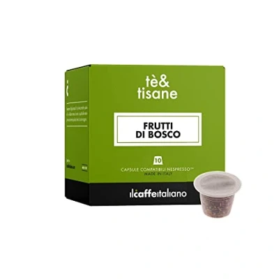Afbeelding van 80 capsules compatibel met Nespresso Kruidenthee rode vruchten Il Caffè Italiano