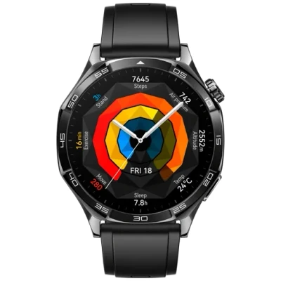 Image de Huawei Watch GT 5 46mm Noir (Noir Rubberren Bracelet)
