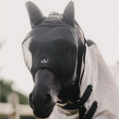 Afbeelding van Kentucky Vliegenmasker Classic met Oren Zwart Pony