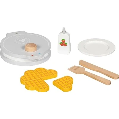 Afbeelding van Goki Houten Wafelijzer met Accesoires, 9dlg.