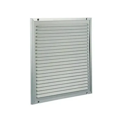 Afbeelding van Renson 437 Schoepenrooster alu met inox muggengaas 300 x