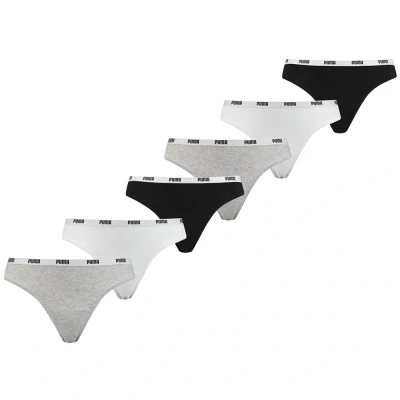 Afbeelding van 6 x Puma String Zwart/Wit/Grijs maat XL