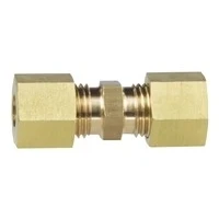 Afbeelding van Muurplaat messing met 8mm knel x slangpilaar