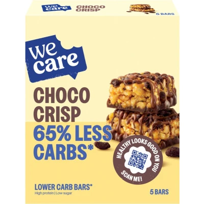 Afbeelding van WeCare Lower Carb Bars Choco Crisp 5x30g