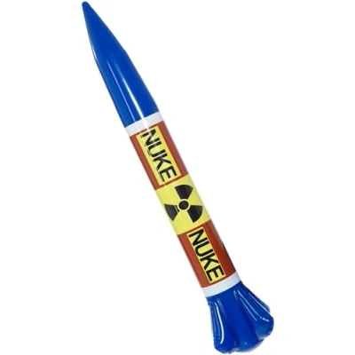 Afbeelding van Opblaasbare nucleaire raket Verkleedaccessoires