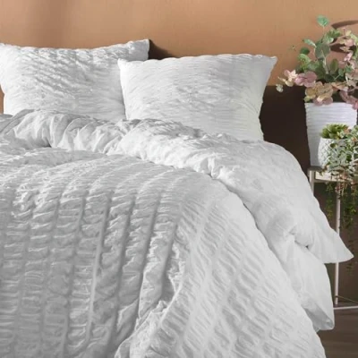 Afbeelding van Complete bed linen set made of microfiber fabric PLISSIA, 240 x 220 cm