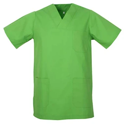Afbeelding van MISEMIYA Unisex medicijnblouse V hals 817, appelgroen, M, Apple Groen