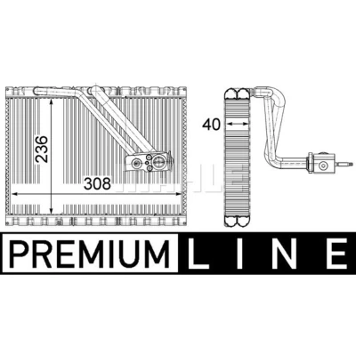 Afbeelding van Mahle Original Airco verdamper AE 127 000P