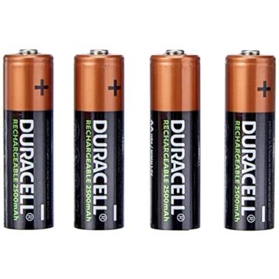 Afbeelding van Duracell AA Oplaadbare Batterijen 2500 mAh 4 stuks