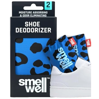 Afbeelding van SmellWell Active schoenverfrisser schoenendroger geurvreter stinkende schoenen schoenverzorging Leopard Blue