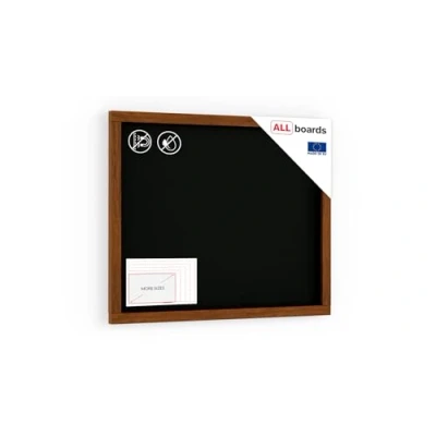 Afbeelding van ALLboards Krijtbord met houten frame, 50 x 40 cm, beschrijfbaar krijt en krijtmarkers, voor bar, restaurant, menu