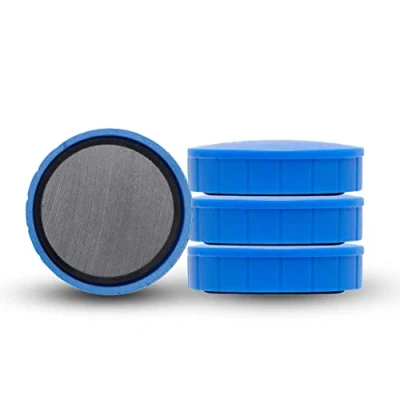 Afbeelding van Maul Magneet Solid 32mm Trekkracht 800gr Blister 4 Blauw Magneten