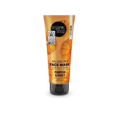 Afbeelding van Organisch Balancing gezichtsmasker voor vette huid met pompoen en honing. 75 ml