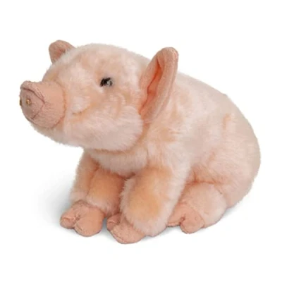 Afbeelding van Uni Toys Zittend biggen 20 cm (lengte) pluche varken, varken pluche, knuffeldier