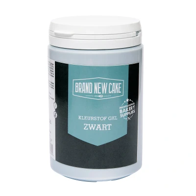 Afbeelding van BrandNewCake Kleurstof Gel Zwart 1kg