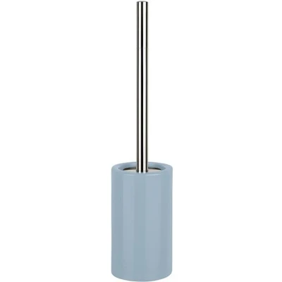 Afbeelding van Spirella Luxe Toiletborstel in houder Sienna lichtblauw glans porselein 42 x 10 cm met binnenbak