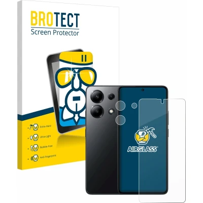 Afbeelding van BROTECT Screenprotector voor Xiaomi Redmi Note 13 4G (Voor+Camera) Folie Beschermfolie Beschermglas transparant