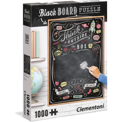 Afbeelding van Clementoni Legpuzzel Krijtbord puzzel Think Outside The Box 1000 stukjes, volwassenen