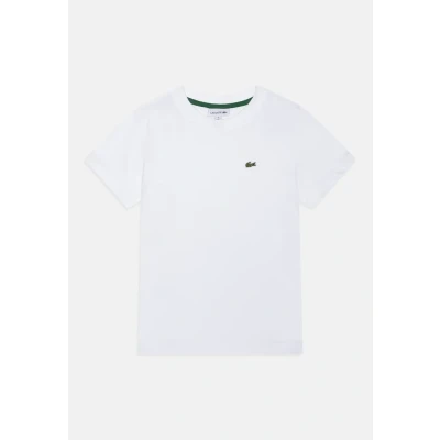 Afbeelding van Lacoste Unisex Tshirt basic voor kinderen, Maat: 140, White