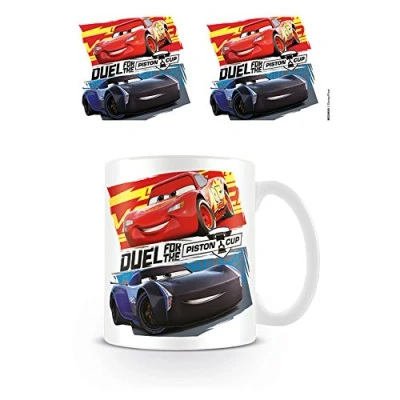 Image de Pyramid mug cars duel for the piston cup 62car012